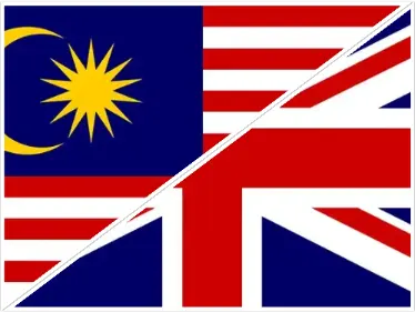 Time Difference Between Malaysia and UK Flag Image