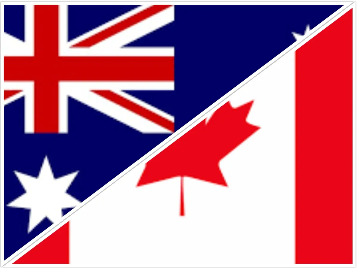 time difference between Canada and Australia 