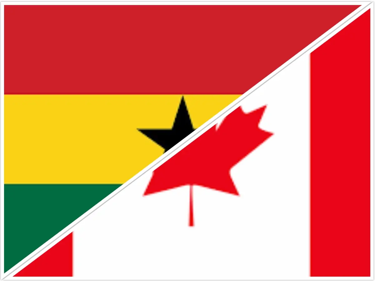 time difference between Ghana and Canada 