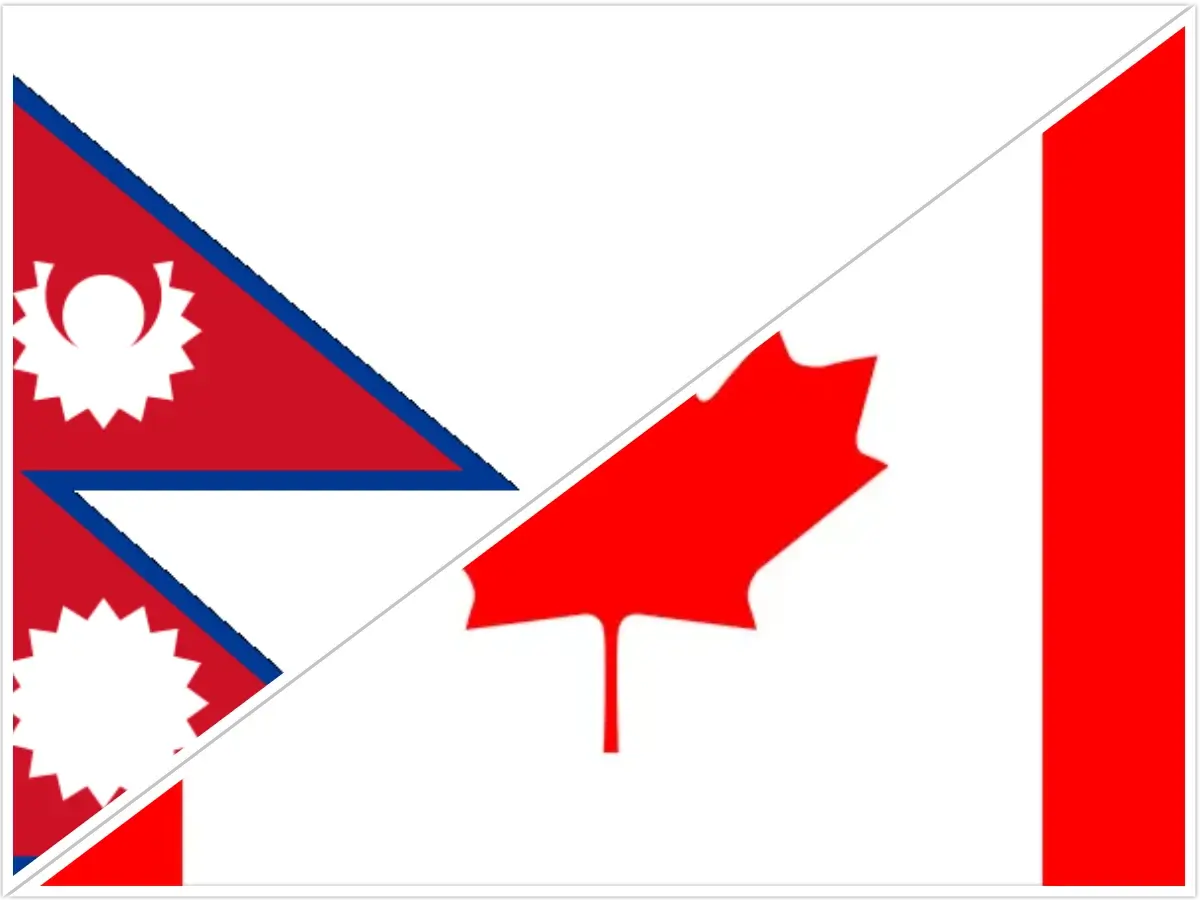 Time difference between Nepal and Canada 
