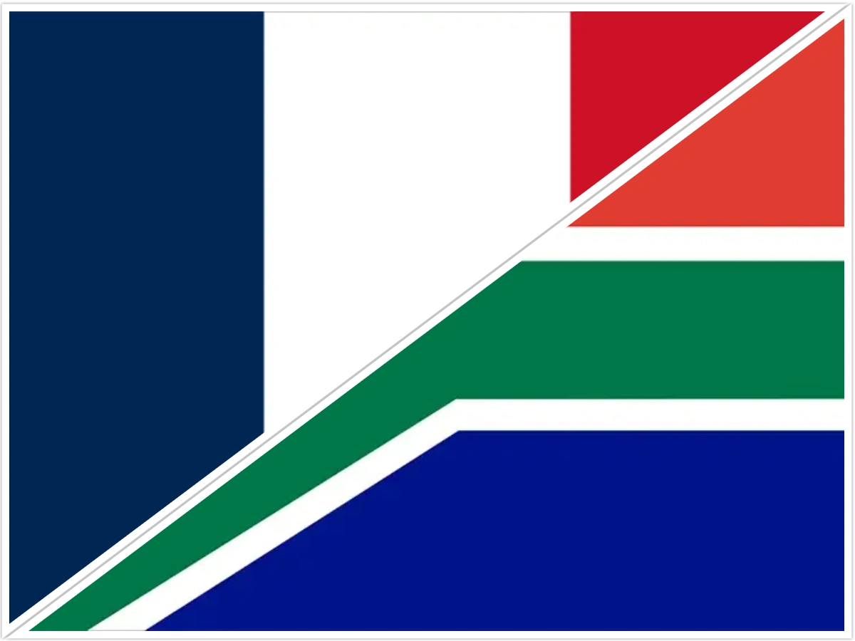 time difference between south africa and france 