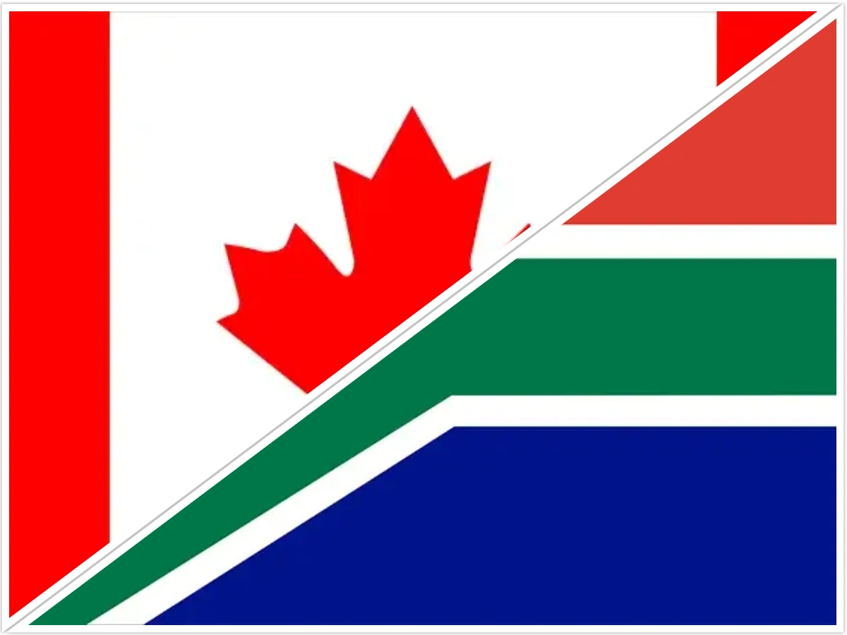 time difference South Africa and Canada 